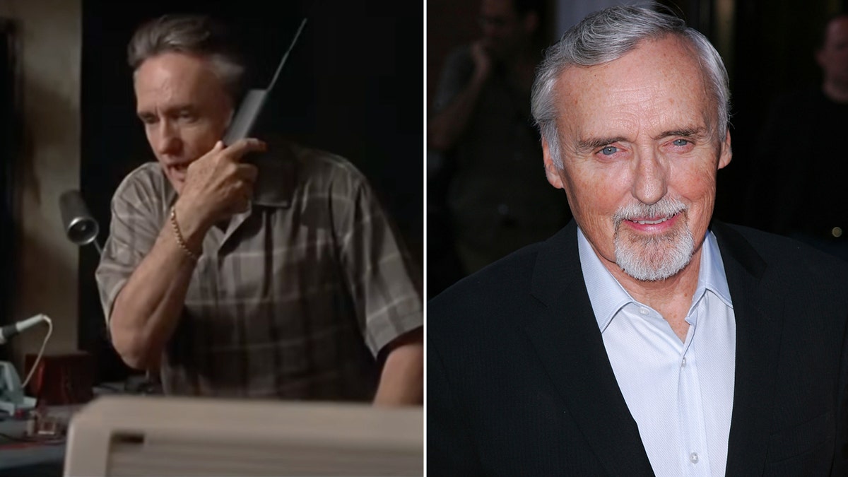 Dennis Hopper antes y ahora dividido