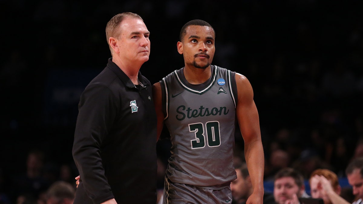 Stetson's Donnie Jones with Stephan Swenson