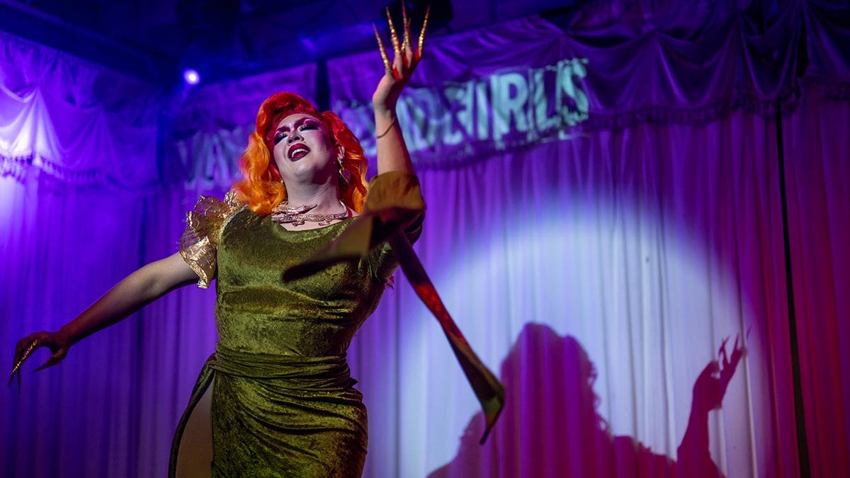 A drag queen performing in Texas