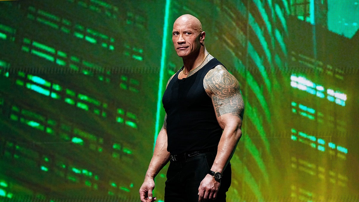 Dwayne "The Rock" Johnson during a WWE event