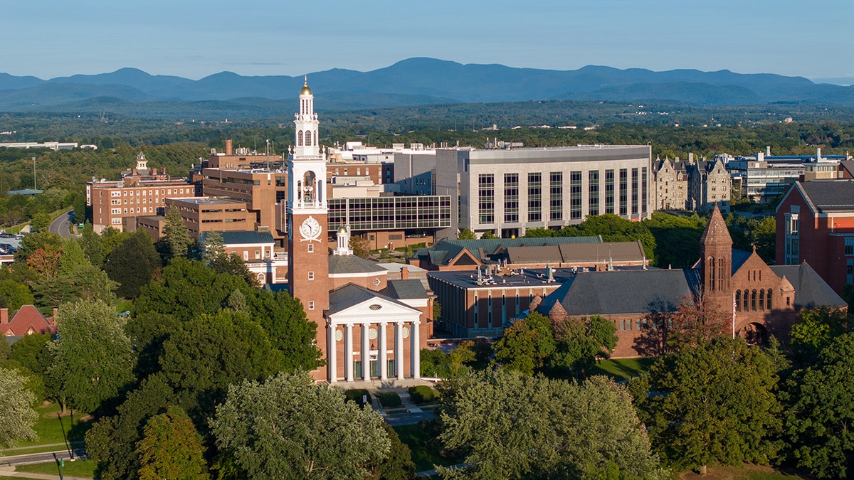 aerial view of UVM