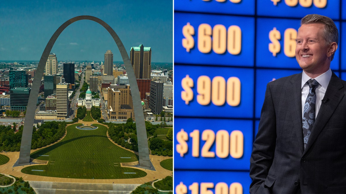 The Gateway Arch and Ken Jennings split