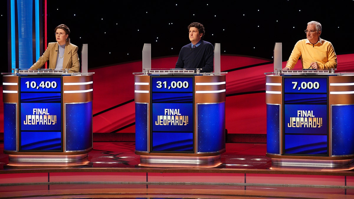 Contestants competing on "Jeopardy! Masters"