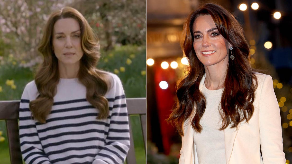 kate middleton in video side by side with kate middleton in december