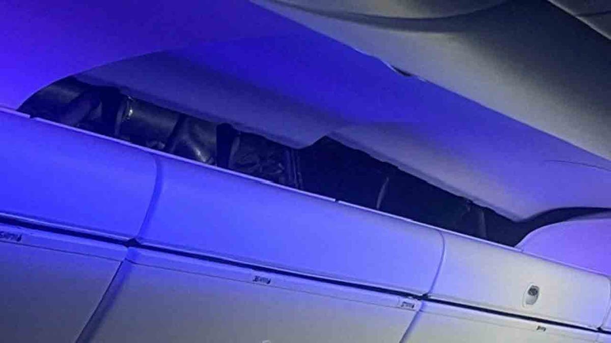 damage to plane ceiling