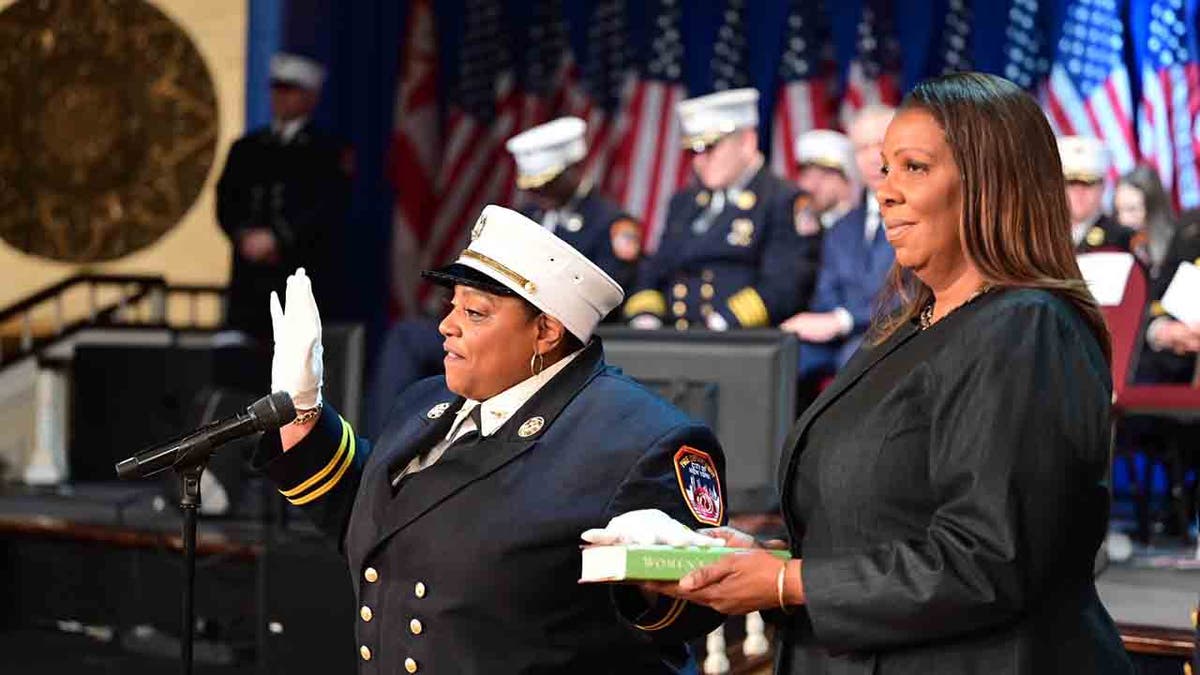 Letitia James at FNDY ceremony