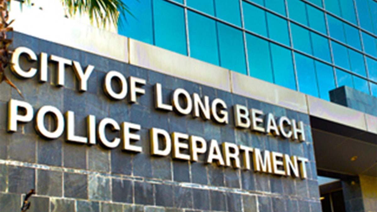 Long Beach Police Department sign