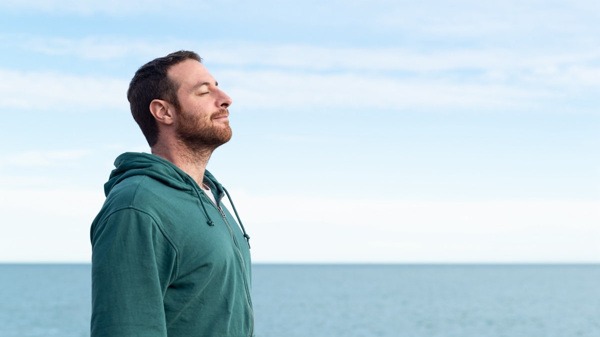 Man at beach