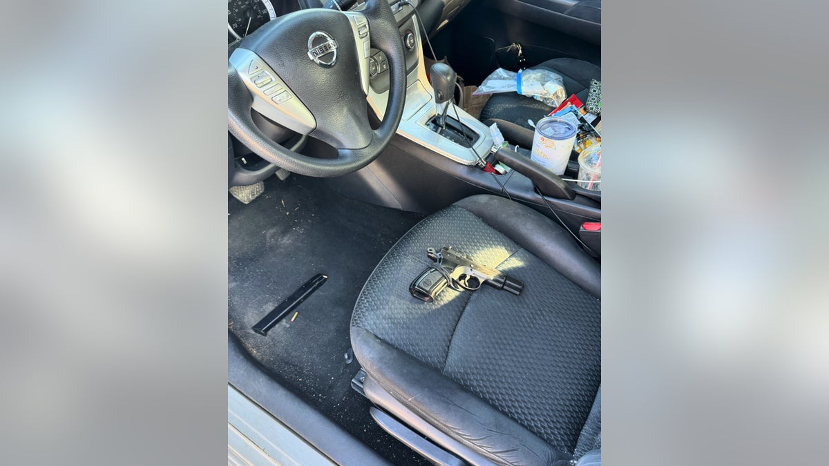 A gun that police allegedly found in Ronny Bengochea-Chinea's car in New Smyrna Beach on Friday. 