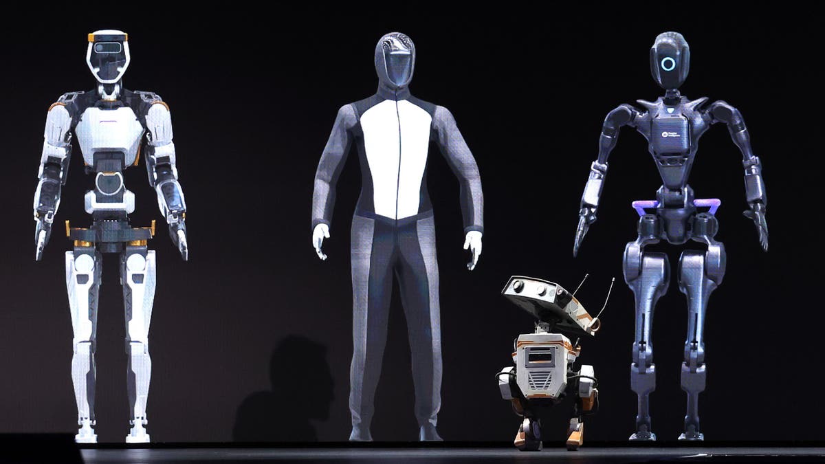 Se exhiben los robots impulsados ​​por IA de Nvidia