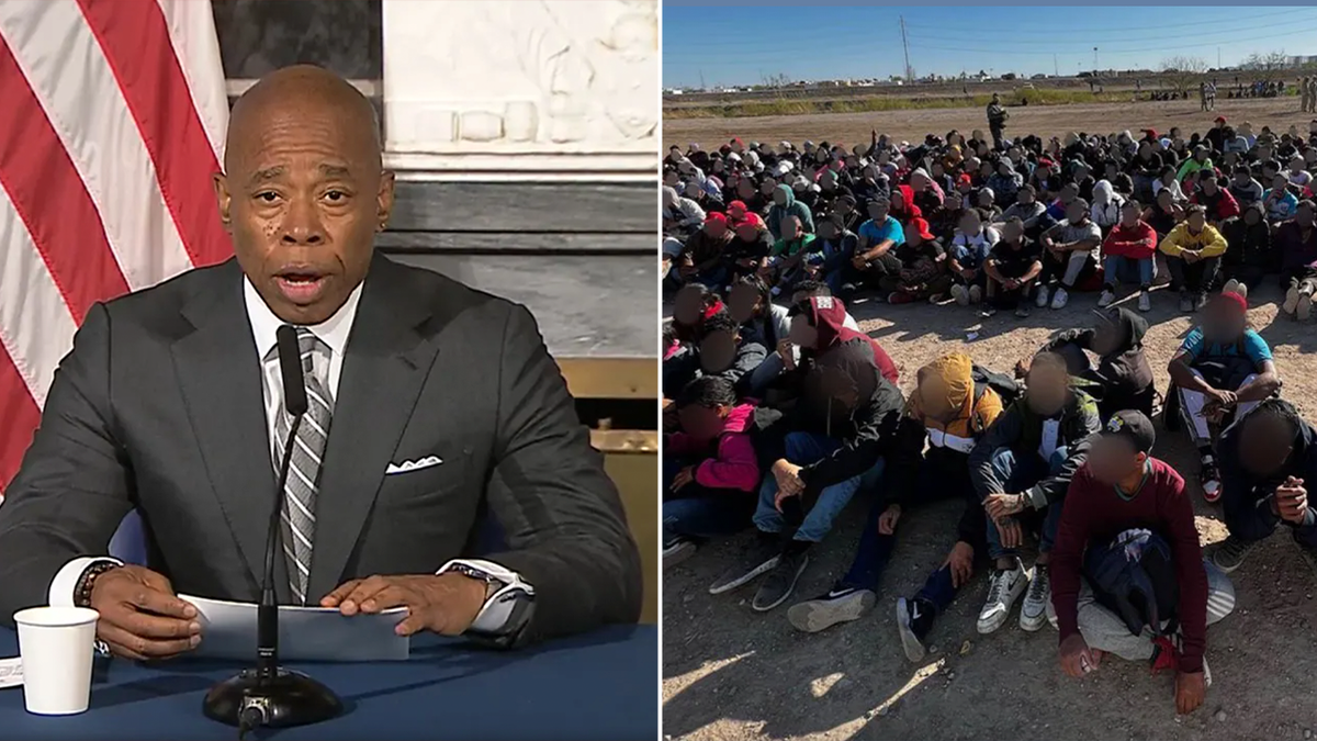 NYC Mayor Eric Adams, migrants at the border