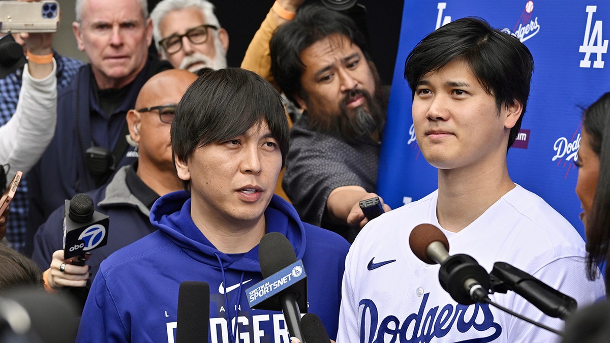 Ohtani with interpreter