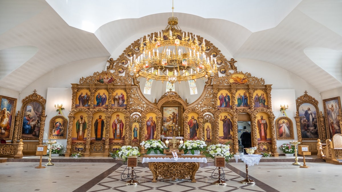 interior of the Ukrainian Orthodox Church