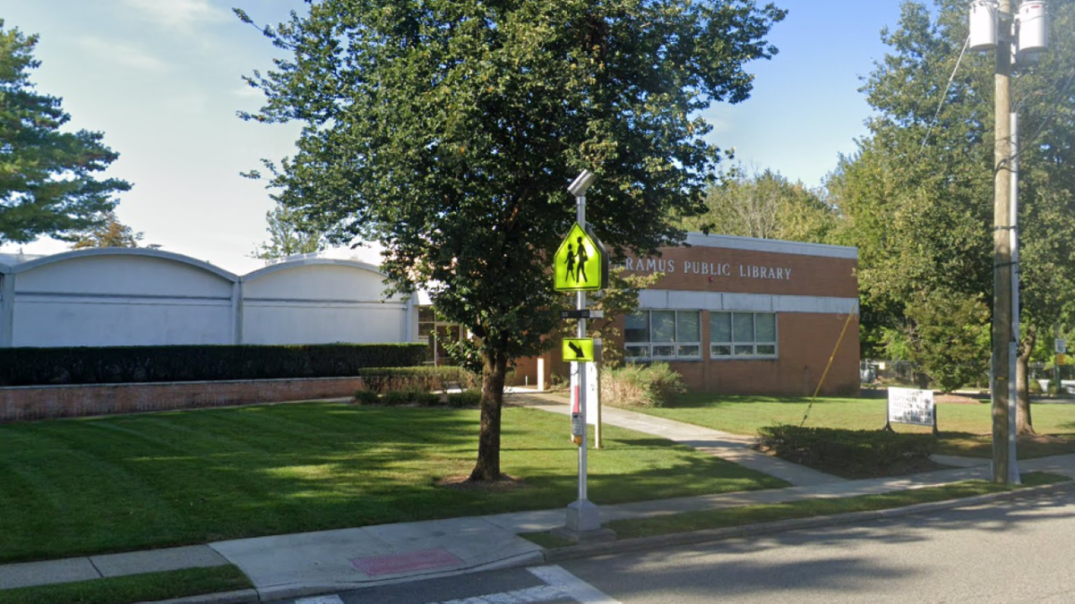 Paramus Public Library front sign