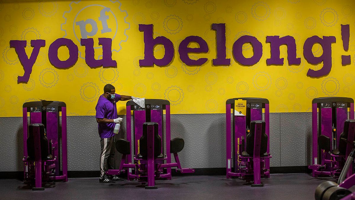 Inside of Planet Fitness location