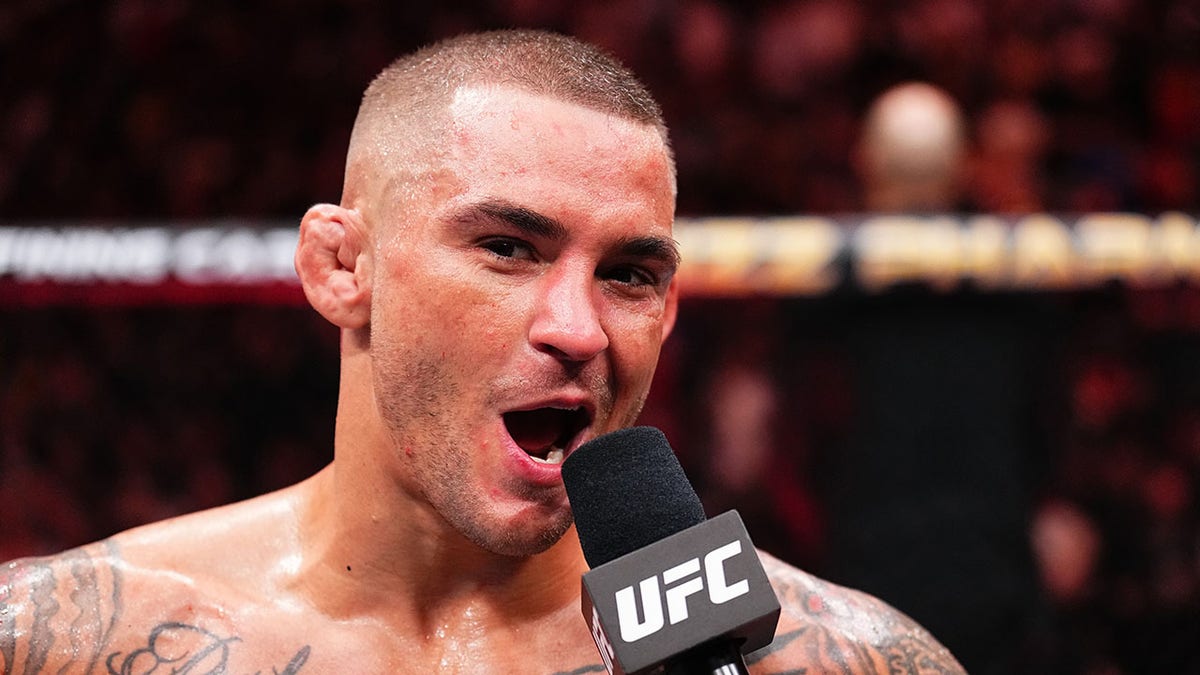 Dustin Poirier after the victory