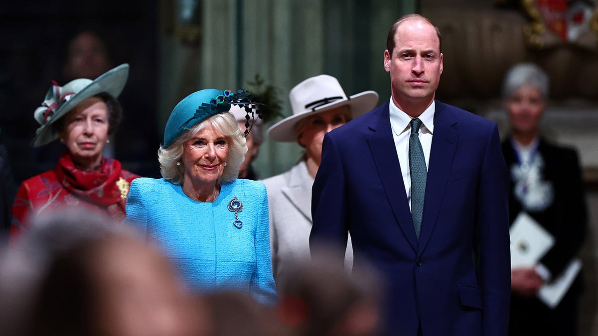 Prince of Wales joins Queen Camilla at Westminster Abbey