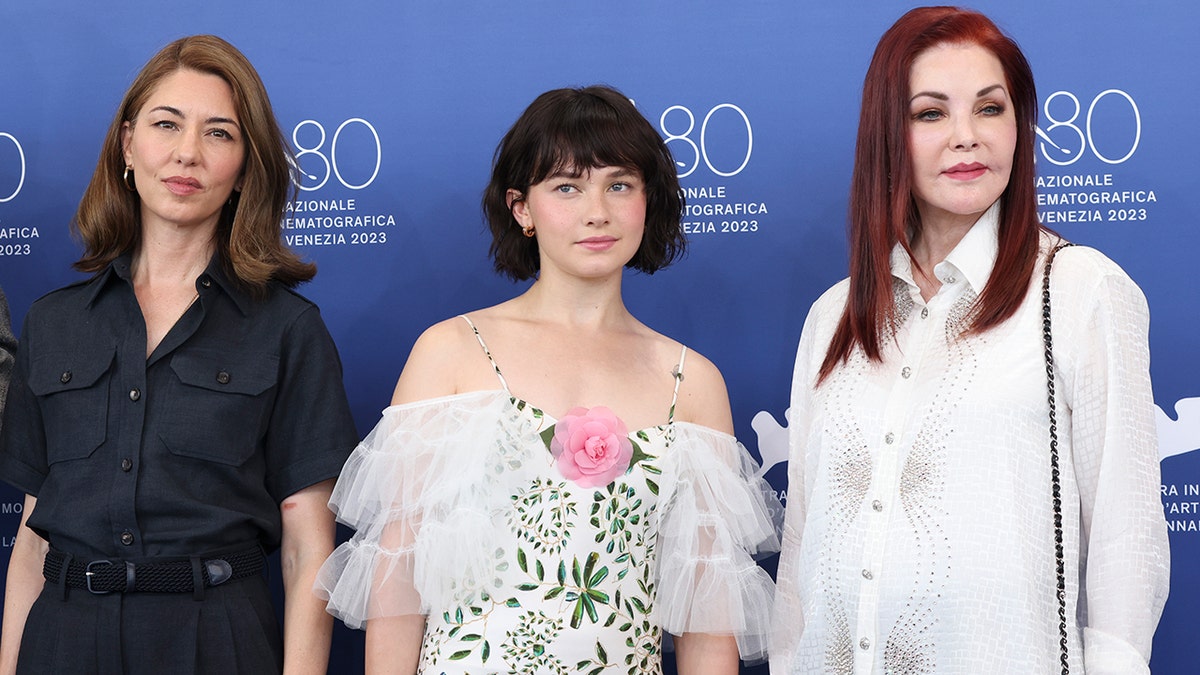 Sophia Coppola, Cailee Spaeny, and Priscilla Presley at Venice Film Festival 