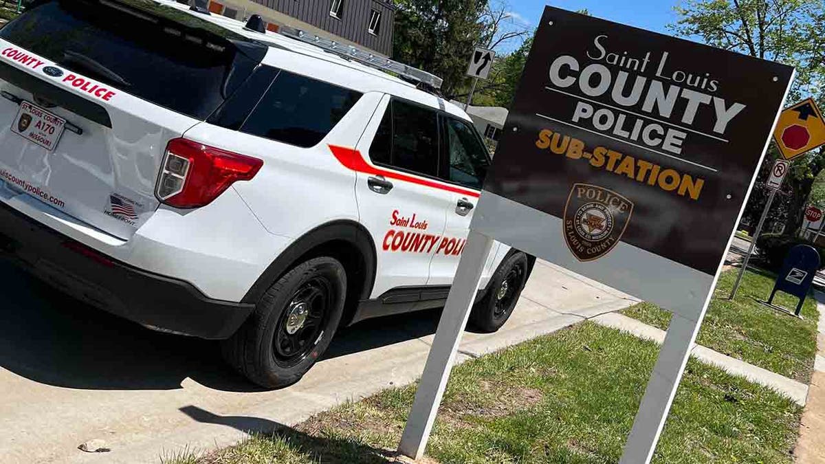 Saint Louis County Police car at substation