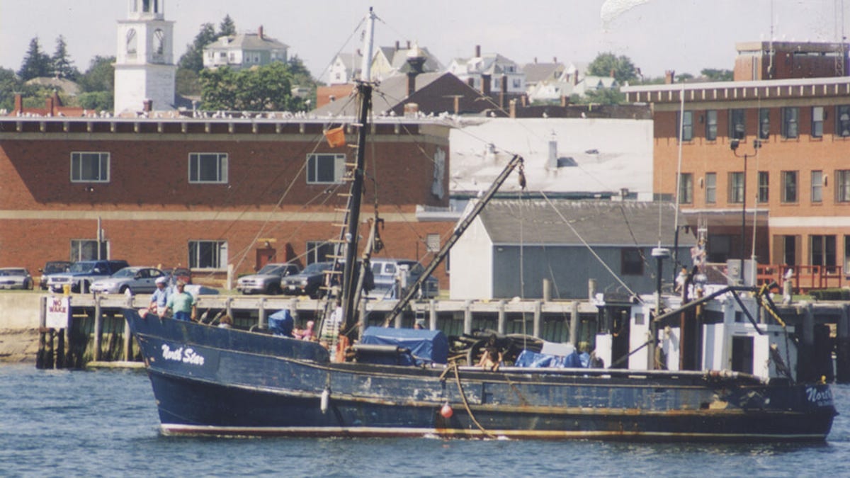 North Star in the Gloucester Harbor before it capsized.