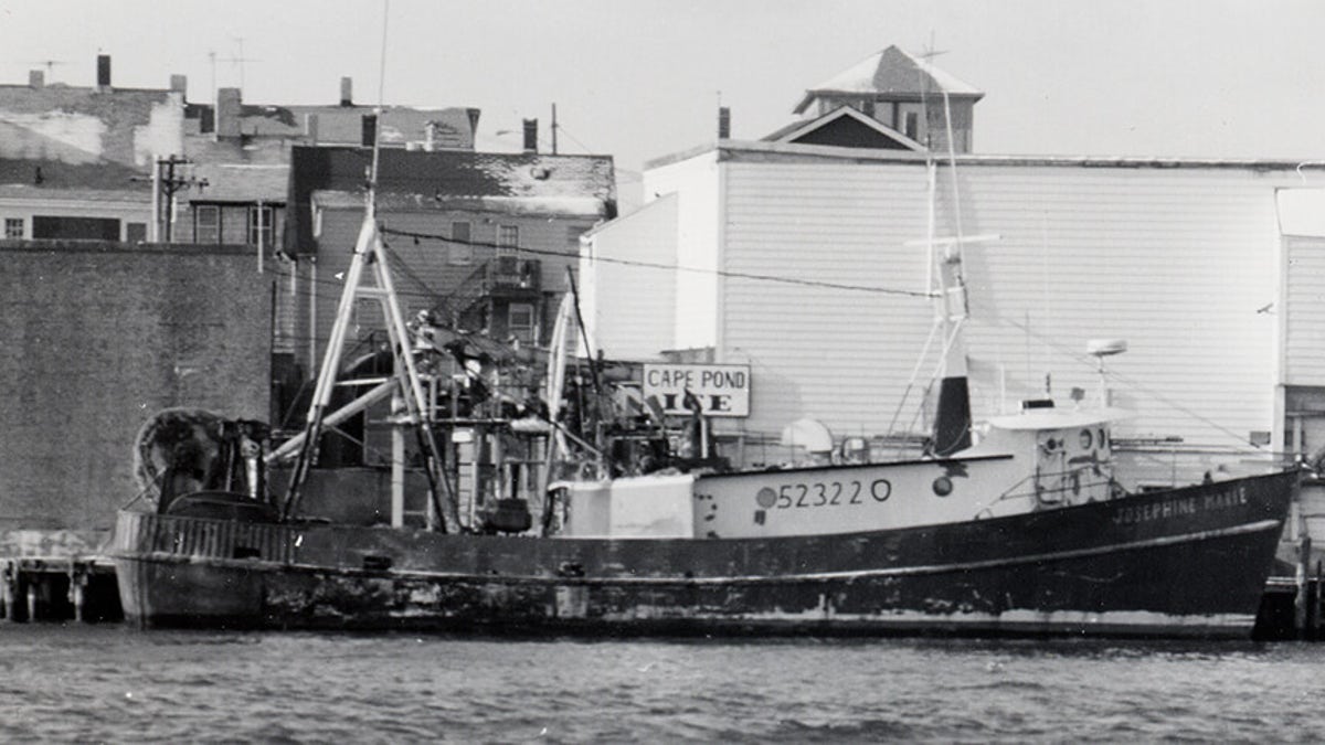 The trawler Josephine Marie sunk off the coast of Massachusetts in 1992.