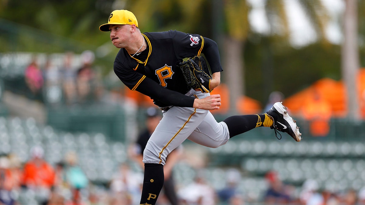 Paul Skenes pitches in Spring Training debut