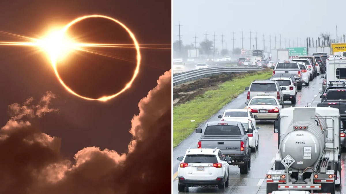 Eclipse solar e direção