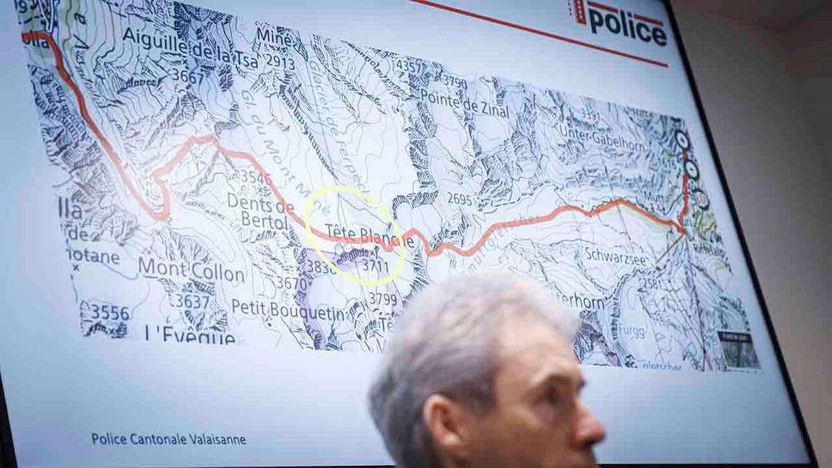 map showing where five cross-country skiers were found dead