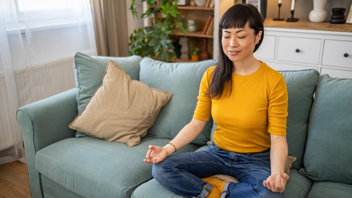 Woman meditating