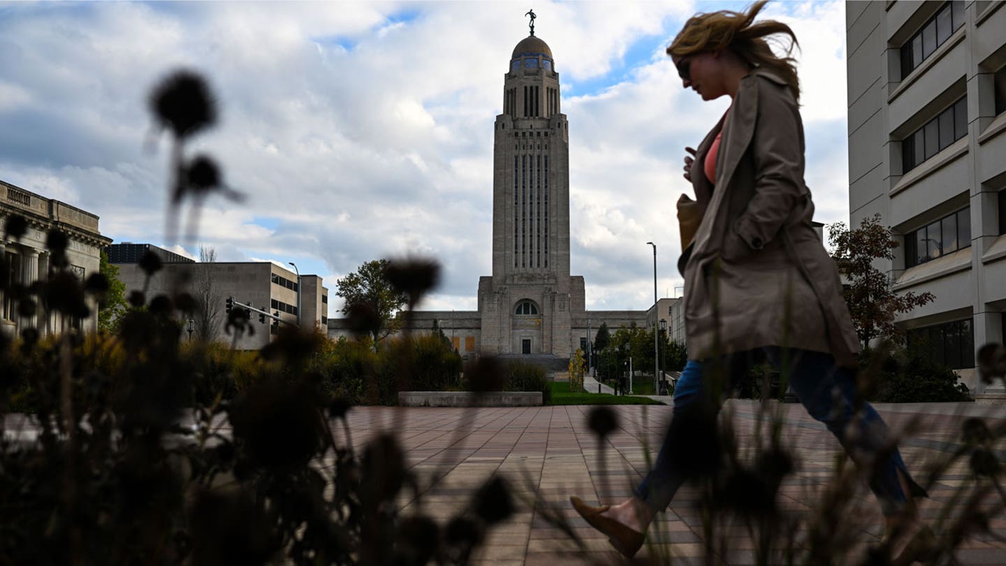 The Nebraska State Capitol In Lincoln Nebraska