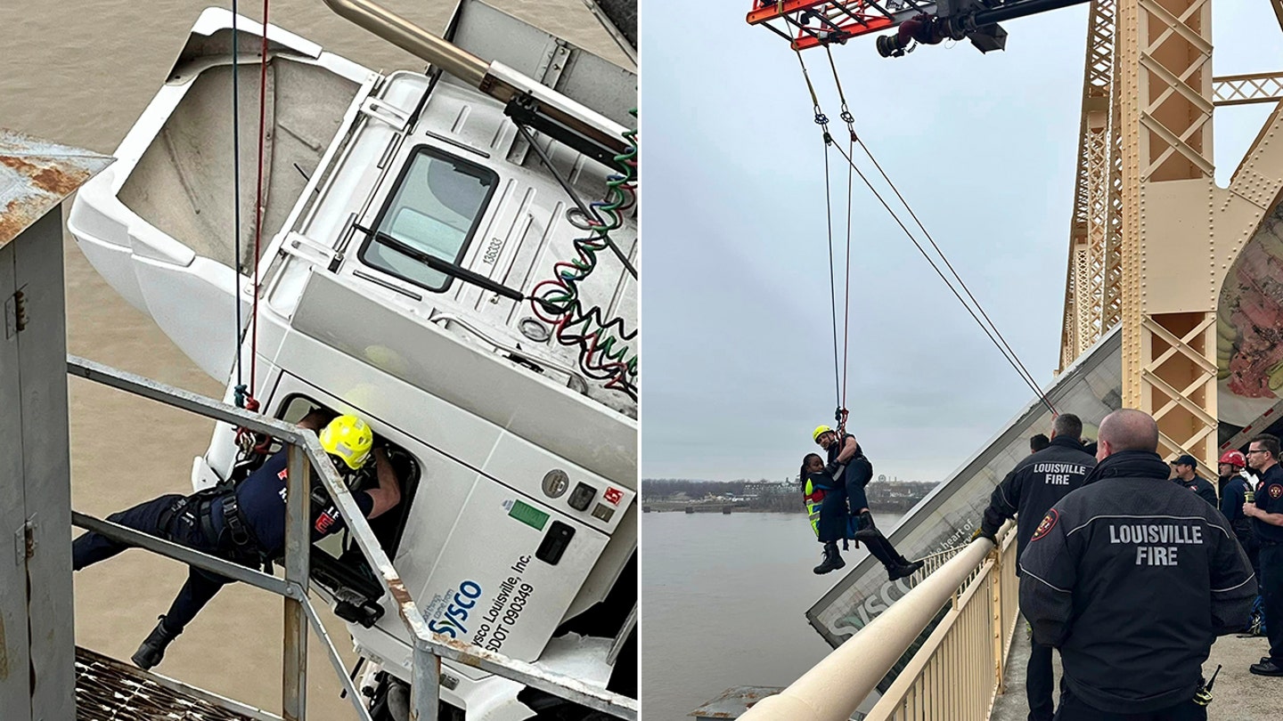 Harrowing Video Captures Semi-Truck Crash and Rescue on Kentucky Bridge