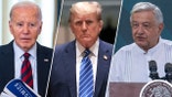 Side by side of President Biden, Trump, and Lopez Obrador headshots.