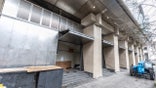 Stainless-steel security doors that can be lowered during protests have been installed at the Mark O. Hatfield United States Courthouse