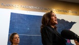 US Vice President Kamala Harris speaks during her visit to a Planned Parenthood clinic in Saint Paul, Minnesota, on March 14, 2024. Harris toured an abortion clinic, highlighting a key election issue in what US media reported was the first such visit by a president or vice president. (Photo by STEPHEN MATUREN / AFP) (Photo by STEPHEN MATUREN/AFP via Getty Images)