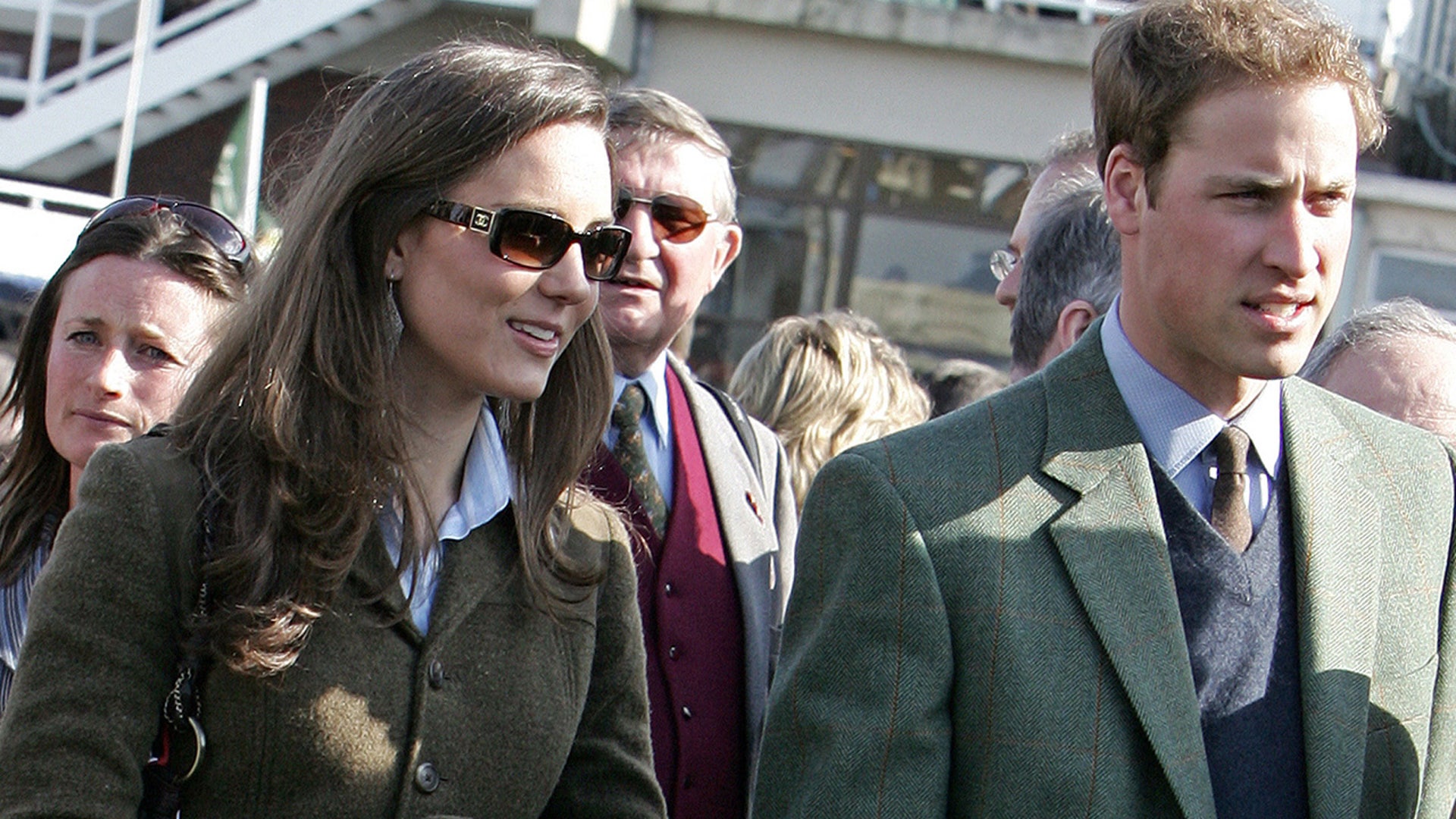 Kate Middleton and Prince William in tweed