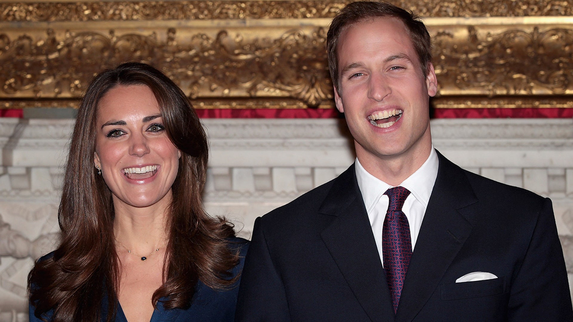 Prince William and Kate Middleton smile for the camera