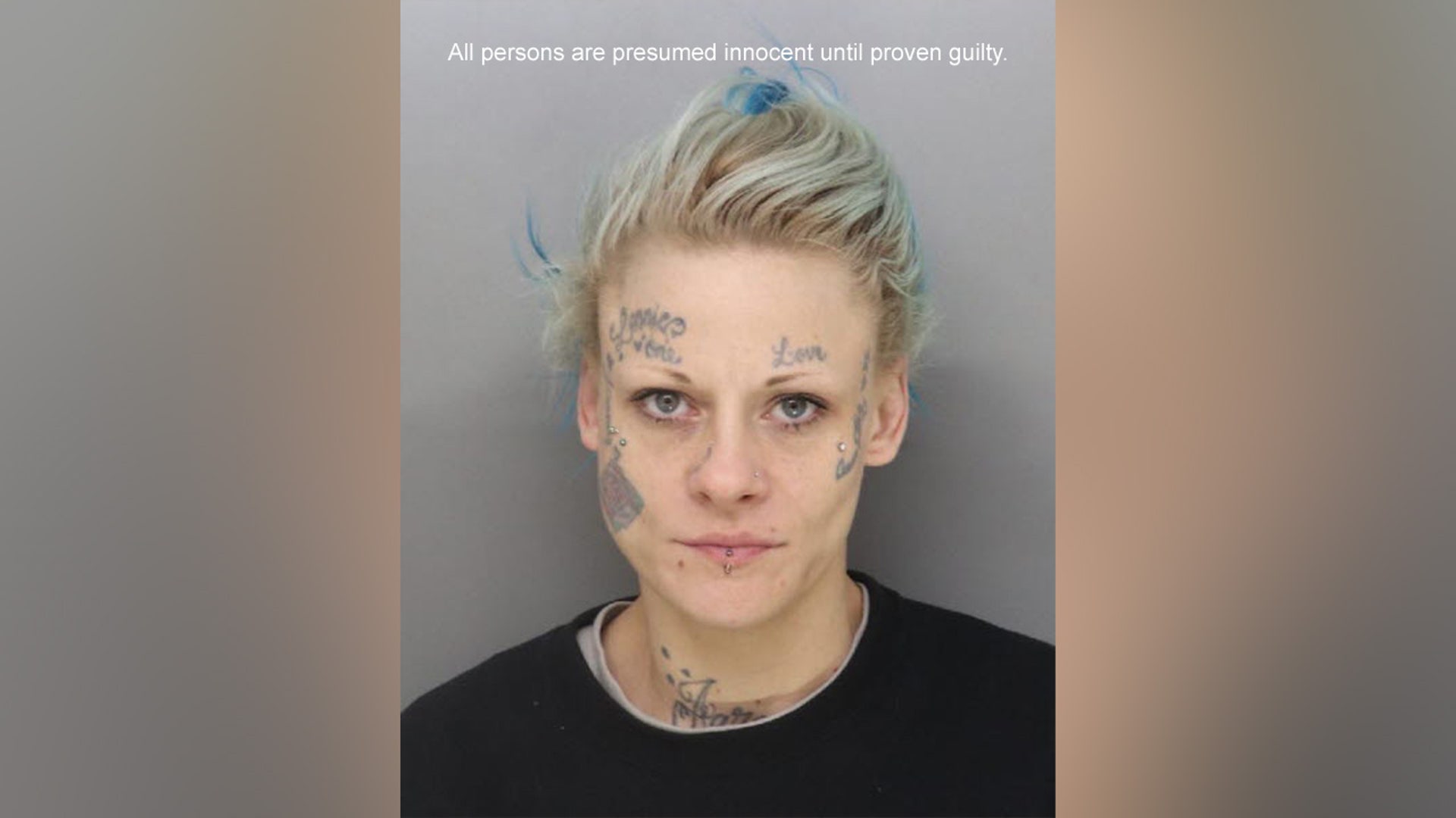 A mugshot of Angela Schweitzer