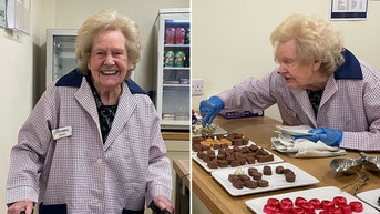 Retired chocolate store manager, 93, revisits her career for a day