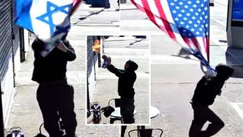 Would-be NYC arsonist botches attempt to burn US, Israeli flags