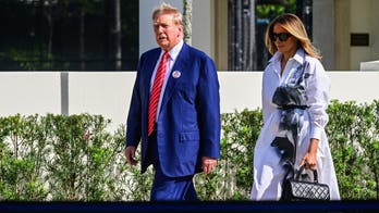 Melania joins Trump in Florida, tells reporters to 'stay tuned' for campaign future