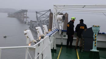 Baltimore bridge collapse: NTSB releases images, video of investigators onboard stricken cargo ship