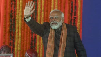 Indian Prime Minister Narendra Modi visits Kashmir's main city to discuss development projects