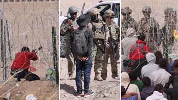 Migrant caught on video cutting border razor wire and attempting to lead dozens into US illegally
