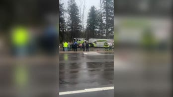 Firetrucks collide heading to burning Pennsylvania house, 6 firefighters injured