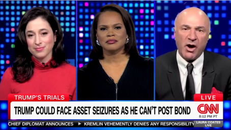 Kevin O'Leary battles CNN host in heated debate over Trump fraud case: 'I am speaking'