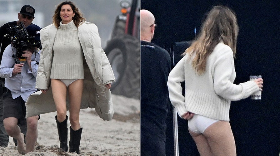 Gisele Bündchen poses for racy beach photoshoot after tearing up over Tom  Brady