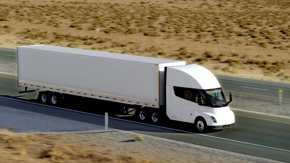 Tesla semi store on the road