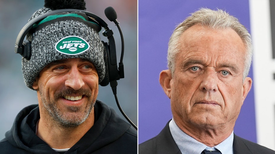 <div></noscript>Jets' Aaron Rodgers says opted against becoming RKF Jr's running mate, wants NFL career to continue</div>
