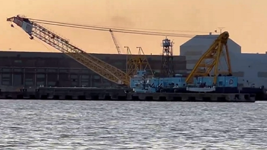 Baltimore bridge collapse: Powerful crane linked to CIA secret Cold War mission arrives to clean up debris