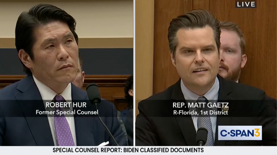 Gaetz presses Hur over not charging Biden ghostwriter: 'What does somebody have to do?'